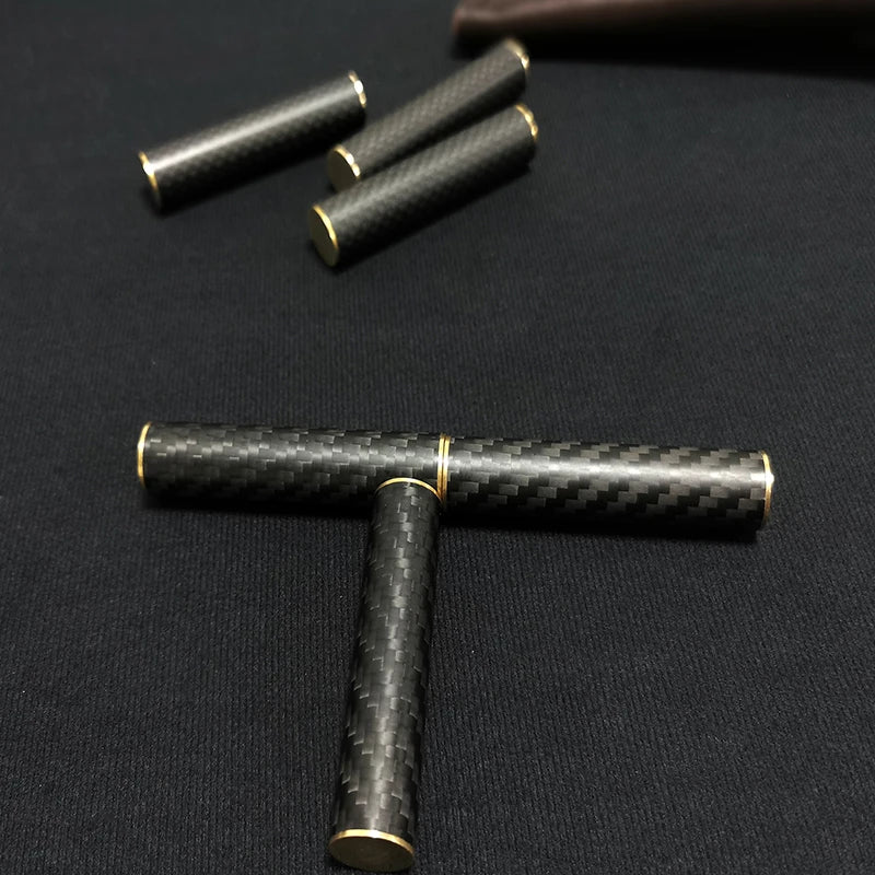 Metal Carbon Fiber Three-section Stick Fidget